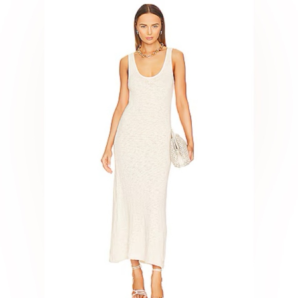 Enza Costa Slub Knit Tank Dress size small like new